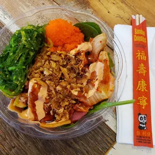 Build your own poke bowl.