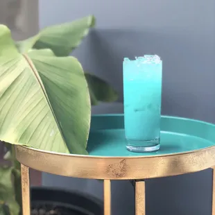 The Blue Oahu (Blue Curacao, Vanilla, Citrus and Kava Extract)