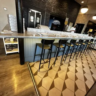 The Interior of da LaPosta in Newton MA. The Margherita Voted The Best Pizza in Boston @ 2023 Boston Pizza Festival by Pizza Fans