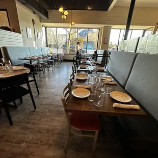 The Interior of da LaPosta in Newton MA. The Margherita Voted The Best Pizza in Boston @ 2023 Boston Pizza Festival by Pizza Fans