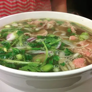 Rare beef pho