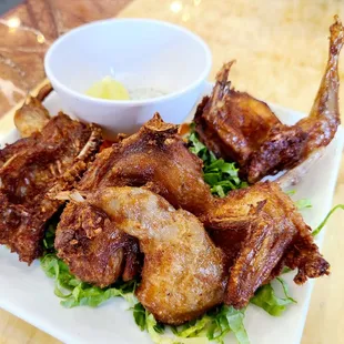 Fried quail