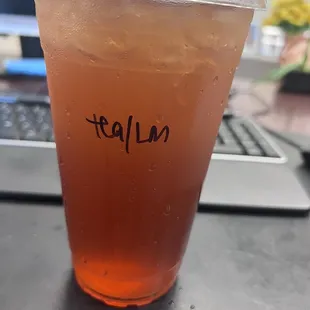 Lilikoi Mango iced tea lemonade