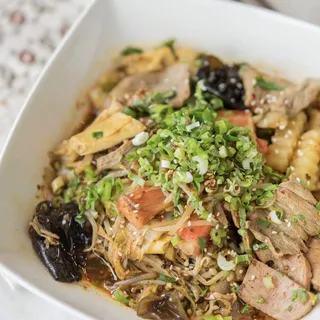 Mixed Veggies and Proteins in Hot Pot (ChengDu) ()