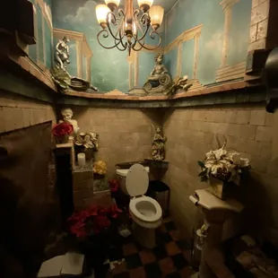 Gorgeous women's bathroom, just as much detail as the restaurant.