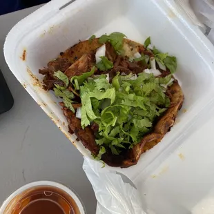 The birria taco.