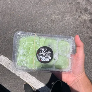 Handmade Brownie Filled Honeydew Mochi