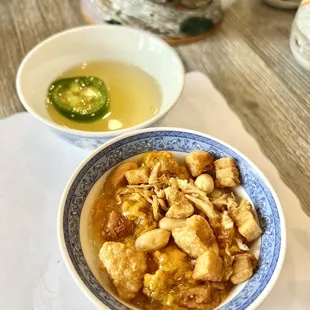 BÁNH BÈO NHÂN TÔM THỊT BA CHĨ (4) - $11 - Little Steamed rice cakes with shrimp and pork toppings.