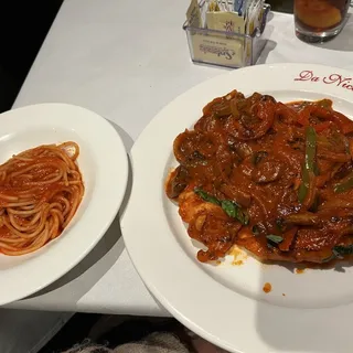 Chicken Cacciatore Lunch