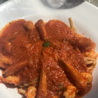 Shrimp fra Diavolo Lunch