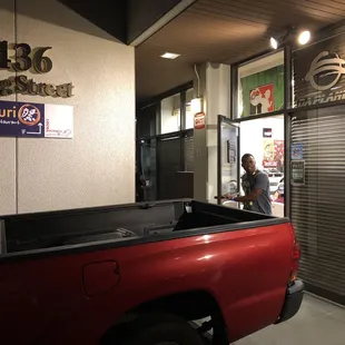 Entrance to new location on young street.