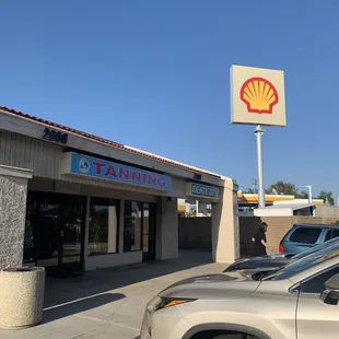 Right next to the tanning salons within the target shopping center