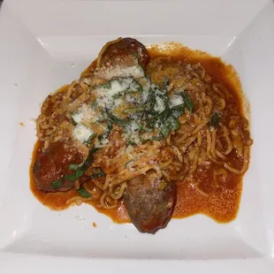 Spaghetti and Meatballs
