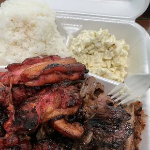 Steak and chicken plate