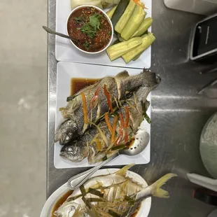 More steam fish and steam veggie very healthy.