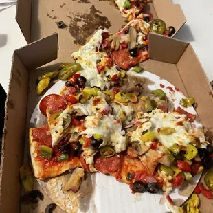 pizza, food