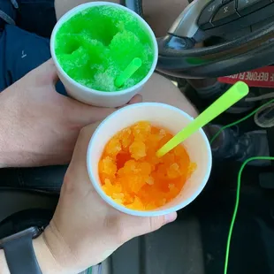 Green apple and dreamsicle