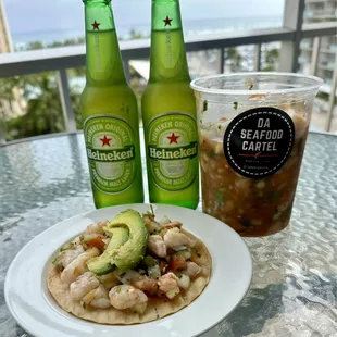 Shrimp Ceviche Tostada