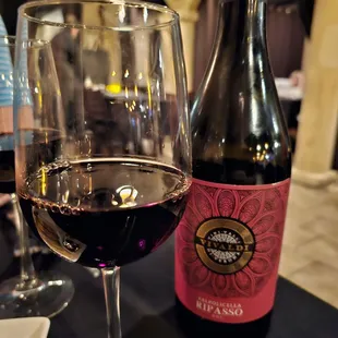 Ripasso red wine, excellent