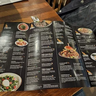the menu