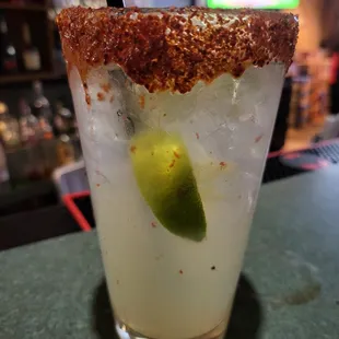 Margarita with Tajin rim