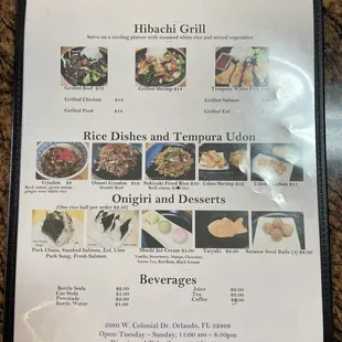 ramen and noodles, menu