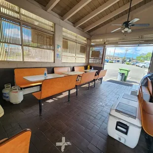 Outdoor dining area