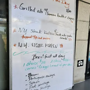 Today&apos;s specials