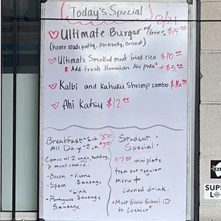 a whiteboard with instructions on it
