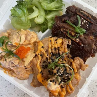 a container of food