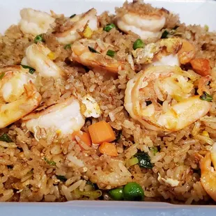 Tom Yum fried rice with shrimp