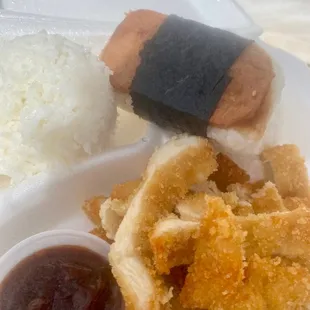 34. Chicken Katsu &amp; Spam Musubi