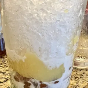 a dessert in a glass