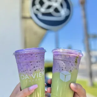 Ube Matcha Latte
