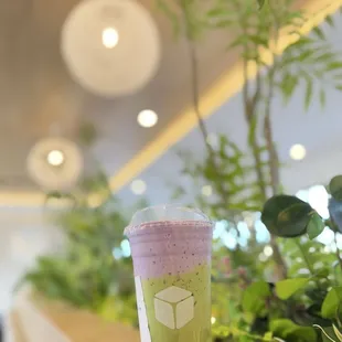 Ube Matcha Latte