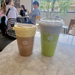 Black Sesame Matcha Latte