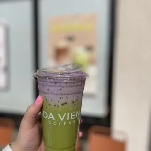 Ube Matcha Latte