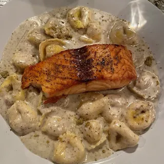 Tortellini and Salmon
