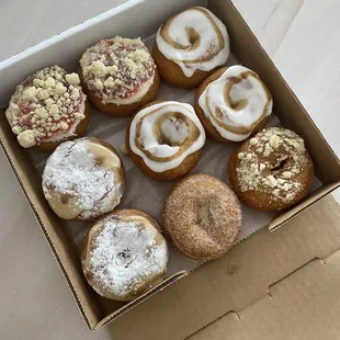 Strawberries and Cream, Salted Caramel, Cinnamon Roll, French Toast, Cinnamon Sugar