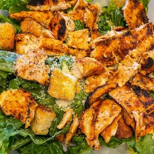Blackened chicken Caesar Salad
