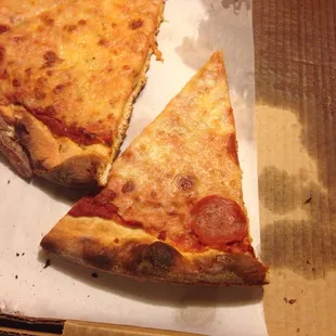 Two completely BURNT pizzas!!  You couldn't even eat the crust!  I know you saw this as you pulled it out of the oven and delivered it!