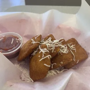 Fried ravioli