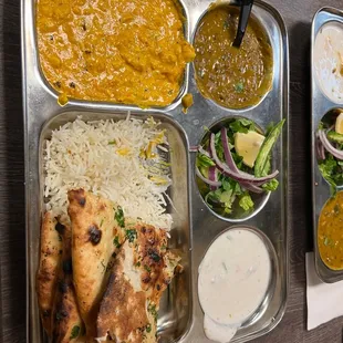 Vegetarian thaali