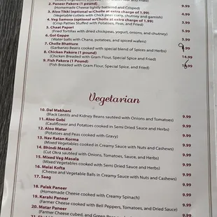 Menu page 1