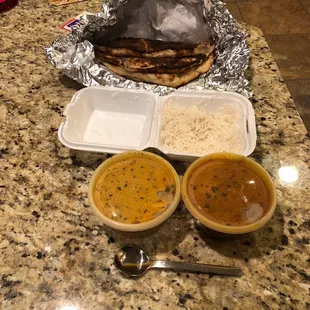 This is what $80 of food looks like from Daawat.