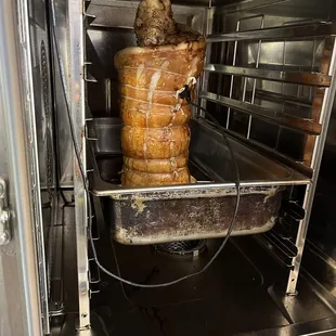 the inside of an oven