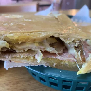 Great bread with barely and ham and pork.