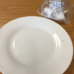 This used to be a Cuban sandwich and flan. I ate it before I took a picture. They were both super awesome.