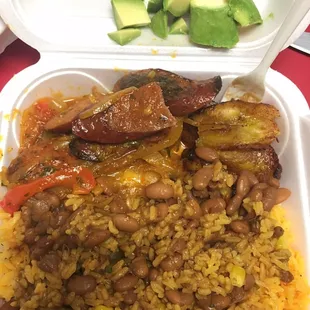 My plate of food. Delicious!