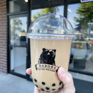 Milk tea with pearls